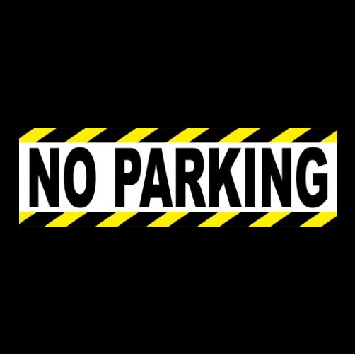 “NO PARKING” business or home WARNING STICKER sign, violators will be towed, NEW