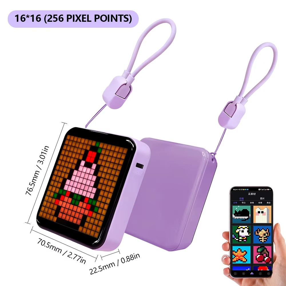 LED Pixel Matrix 64×64 RGB Smart Pixel Display – App Control DIY Gaming Light