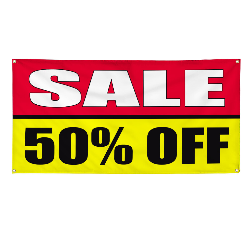 Vinyl Banner Multiple Sizes Sale 50% off Promotion Business Business Outdoor