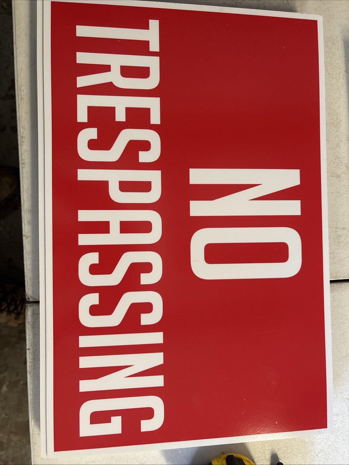 No Trespassing Signs Poly Foam Core Lot Of 10