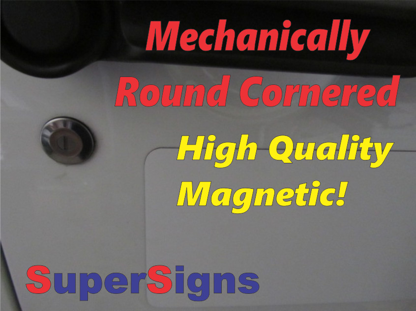 Custom SEAL COATING Magnetic Signs for Car Truck SUV 6″x18″ Phone or Web site