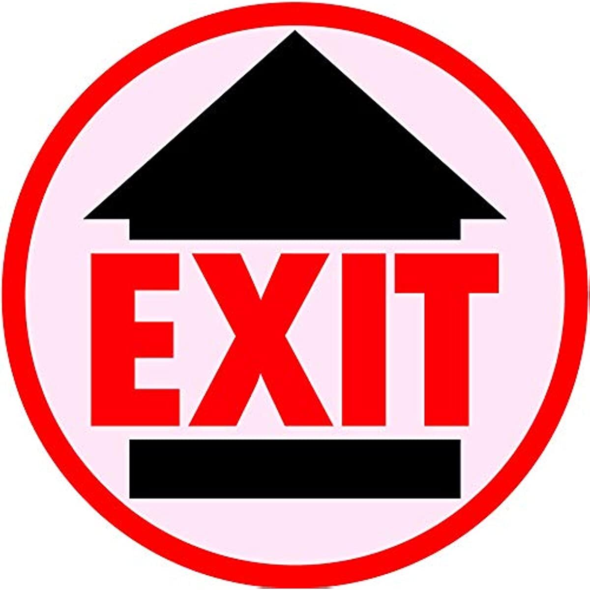 Exit Sign 10Pack 7.5″ Round Social distancing Sign Social distancing Floor Decal