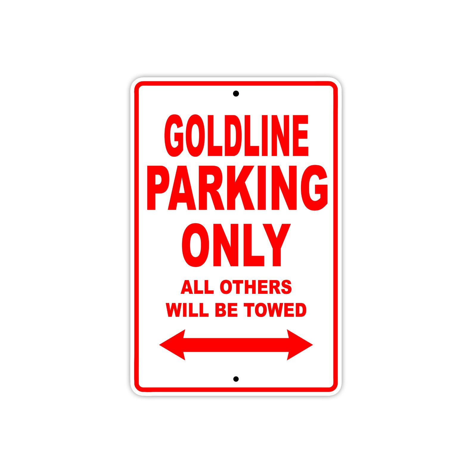 Goldline Parking Only Boat Ship Yacht Marina Lake Dock Aluminum Metal Tin Sign