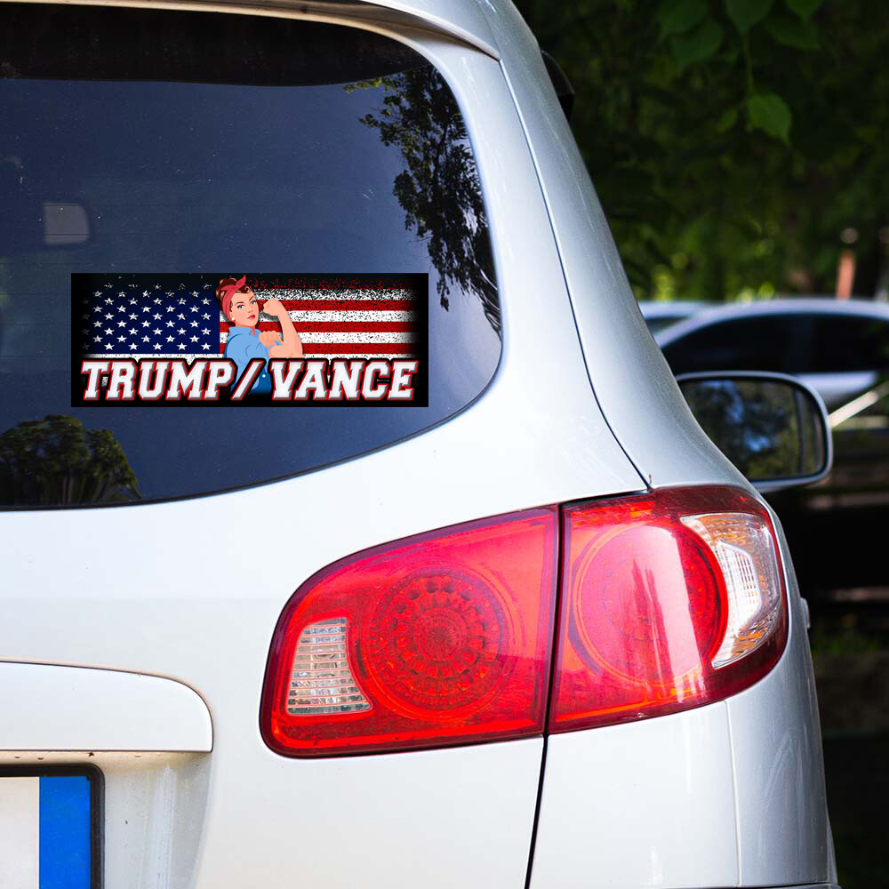TRUMP VANCE 2024 MAGA Bumper Sticker Decal Graphic Election BS0534