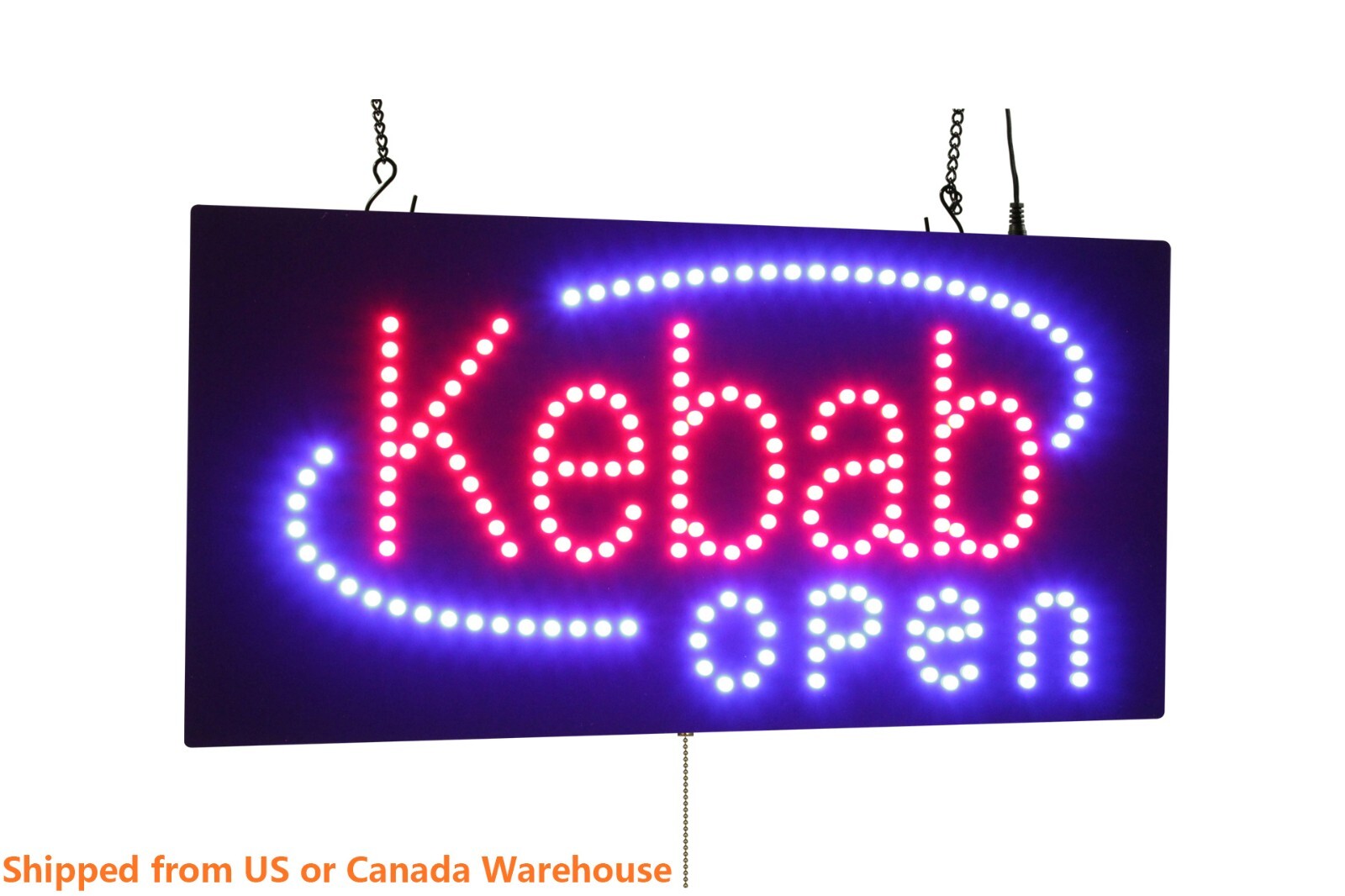 Kebab Open Sign Neon Sign LED Open Sign Store Sign Business Sign Window Sign