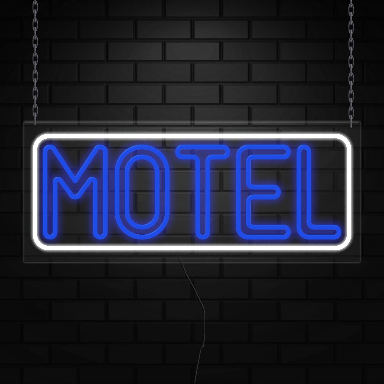 Motel Sign for Window/Wall Displays | LED Flex Neon | 32″W x 13″H x 1″D
