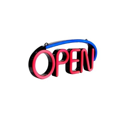 Neon Look LED Open Sign with AC Adapter