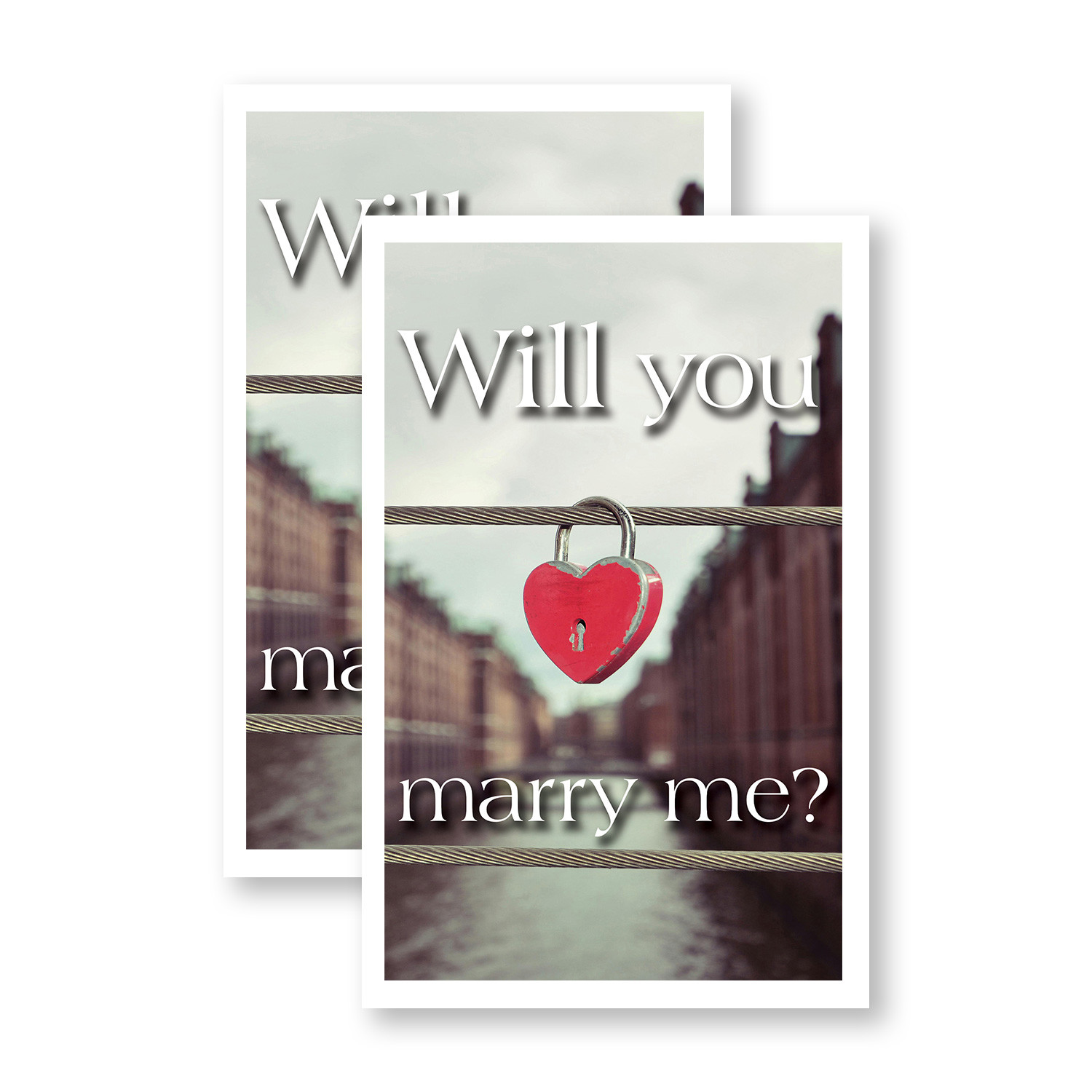 Will You Marry Me Heavy Duty A-Frame Sidewalk Sign Romantic Messaging Bold