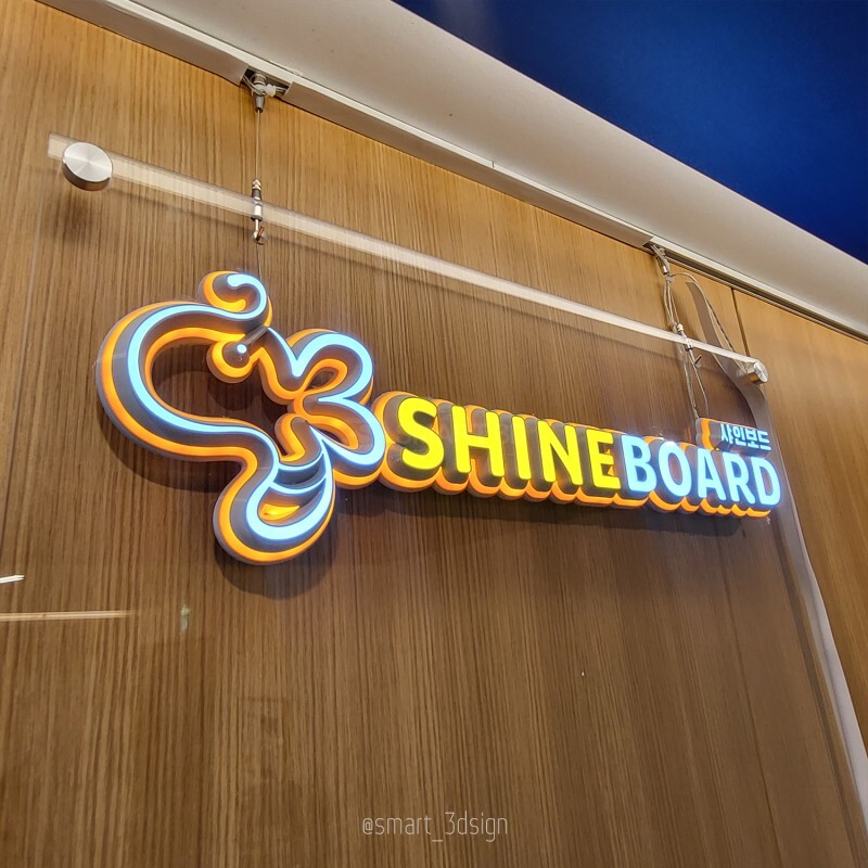 Corporate three-dimensional integrated sign custom production interior design
