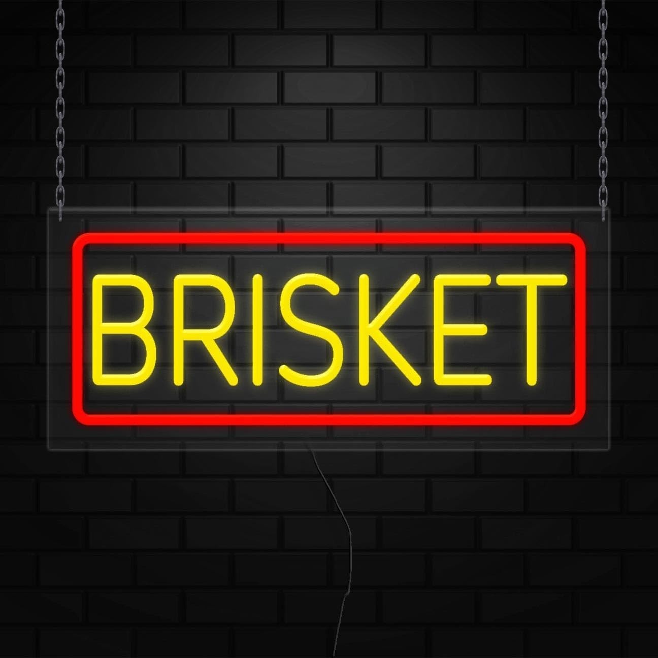 Brisket Neon Sign for Retail Displays | LED Flex Neon | 24″W x 10″H x 1″D