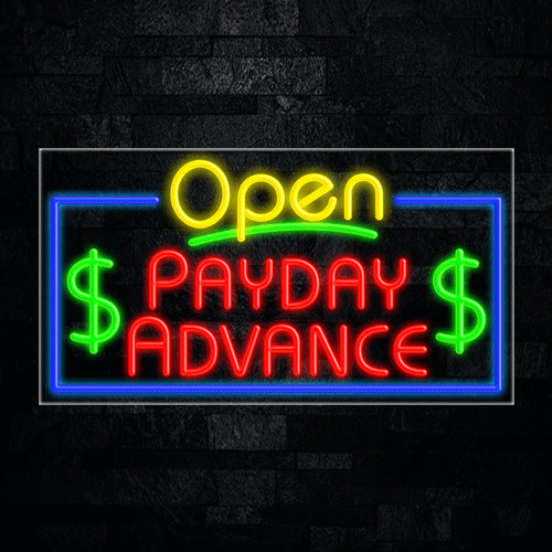 Payday Advance LED Neon Sign 33″L x 18″H #35549