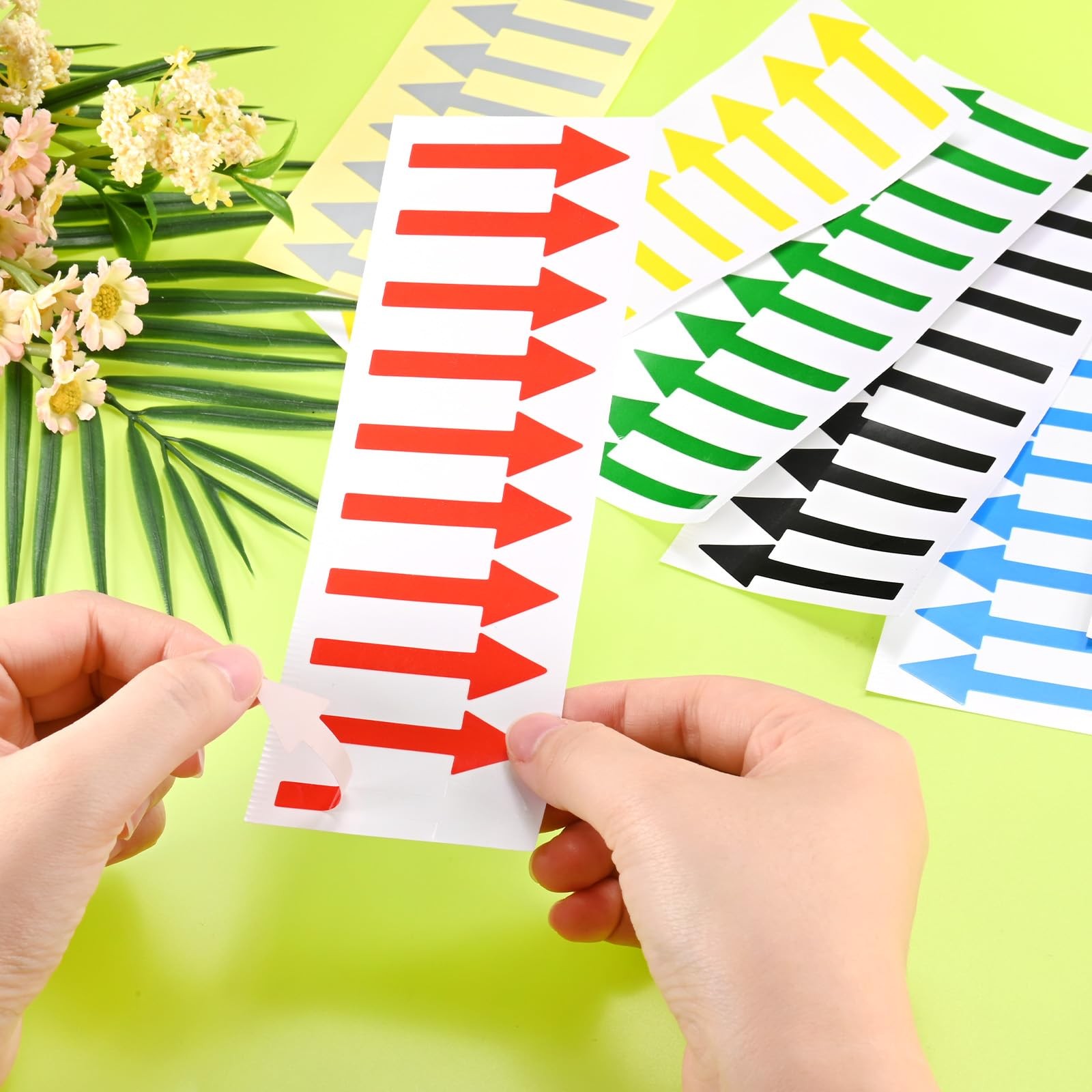 4-Pack Arrow Sticker, 2 x 1 Inch/ 50 x 15 mm PVC Waterproof Self-Adhesive Dir…