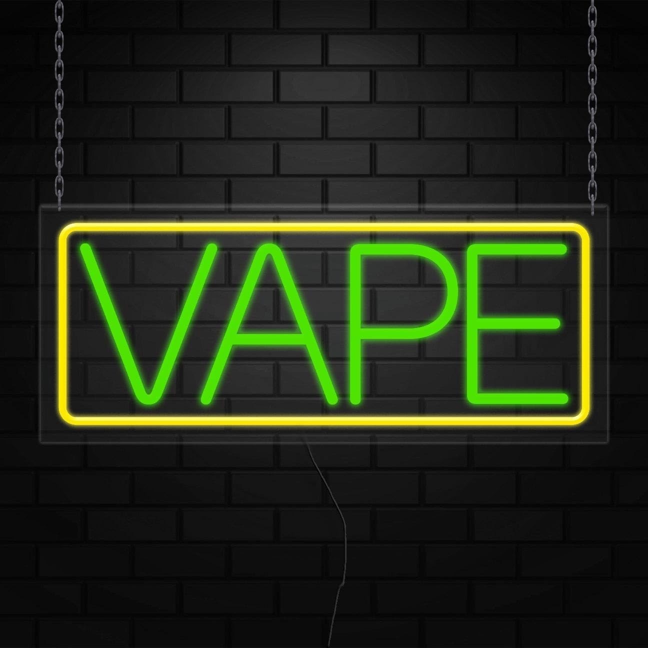 Vape Neon Sign for Retail Displays | LED Flex Neon | 24″W x 10″H x 1″D