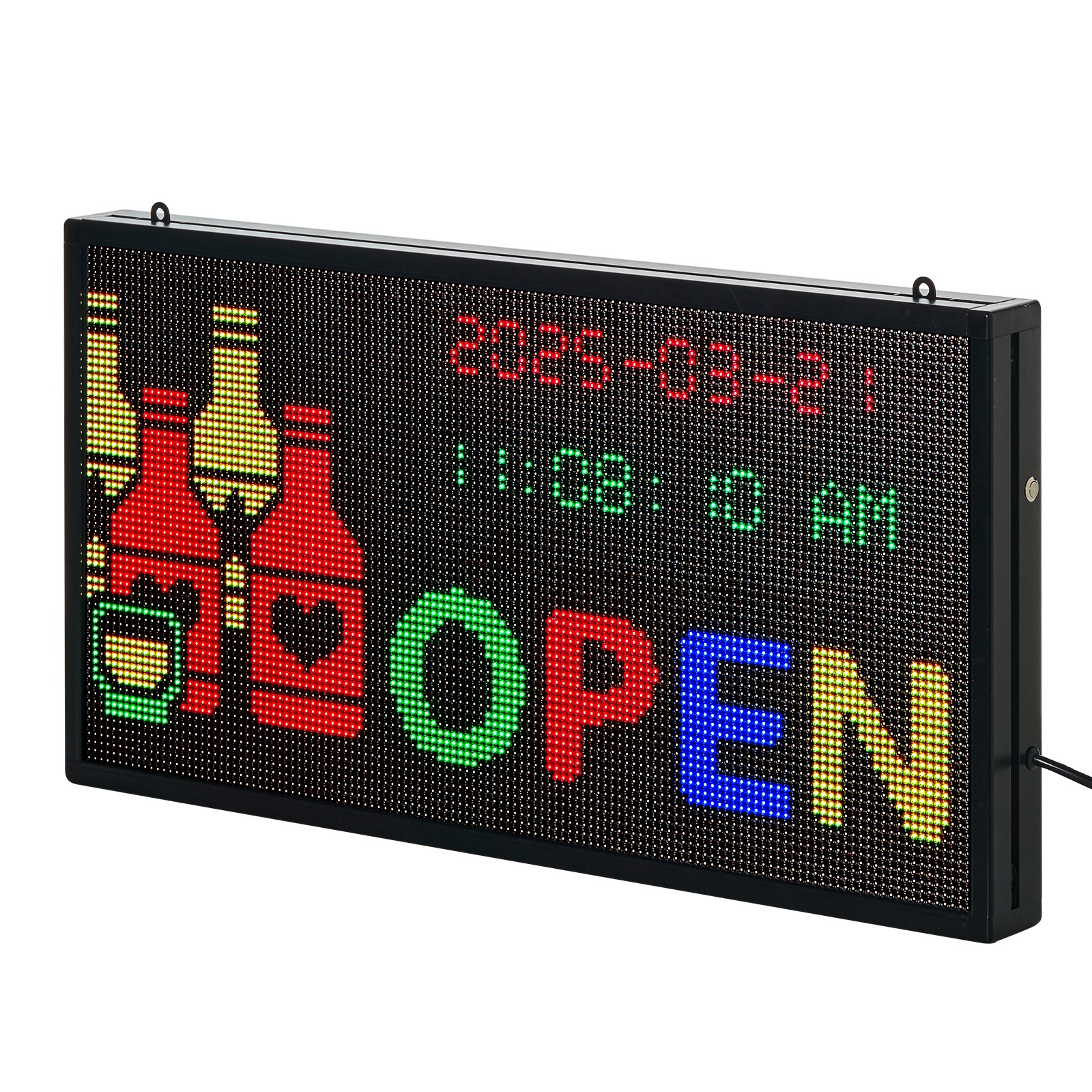 VEVOR 27″x14″ Programmable LED Sign Scrolling Display Board P5 Full Color