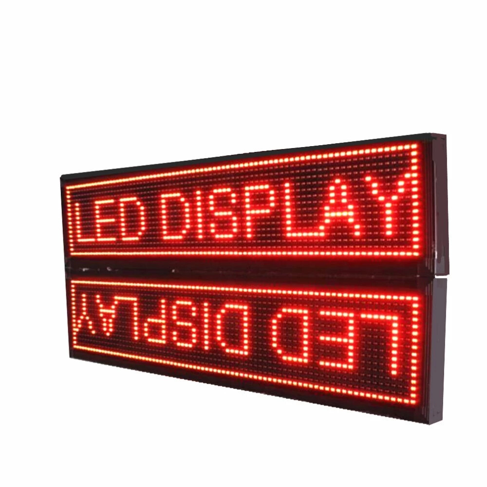 LED Sign 10MM DIP RED GREEN YELLOW INDOOR/OUTDOOR WIFI LED (12.5″ x 37.75″) NEW