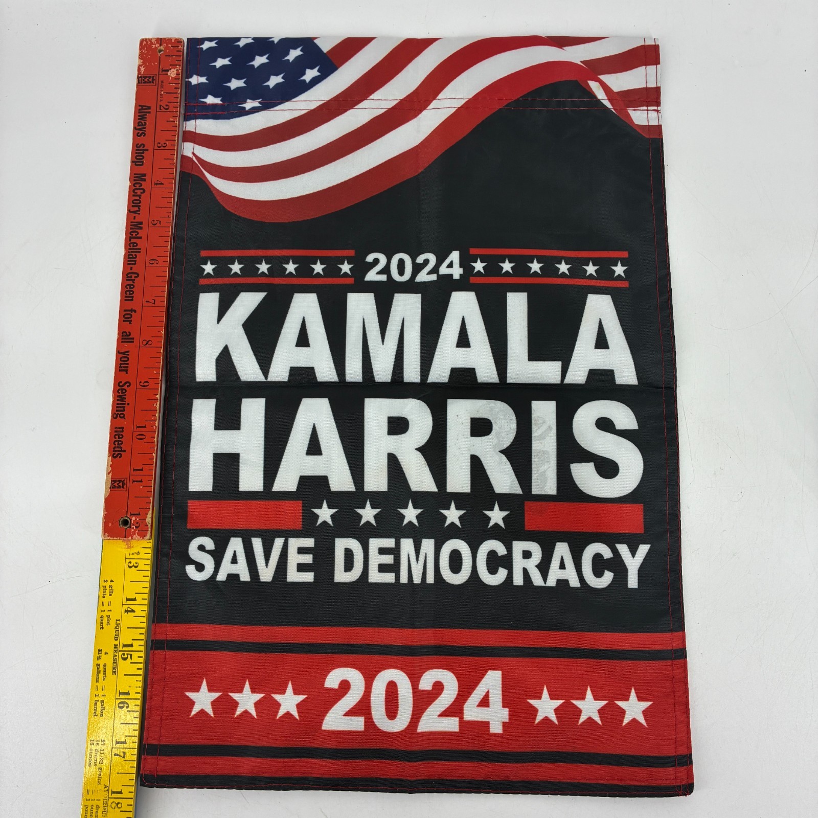 KAMALA HARRIS 2024 for President Yard Flag 18” x 12” ~ Both Sides Printed