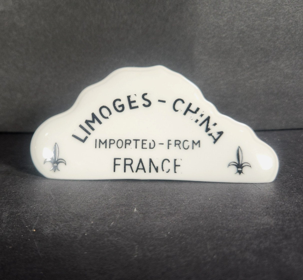 Limoges-China Porcelain Dealer/Retailer Display Plaque Sign