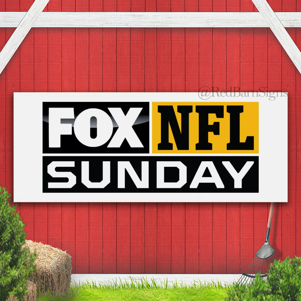 FOX NFL SUNDAY OUTDOOR BANNER SIGN FOR PUBS BARS CLUBS PVC with Eyelets