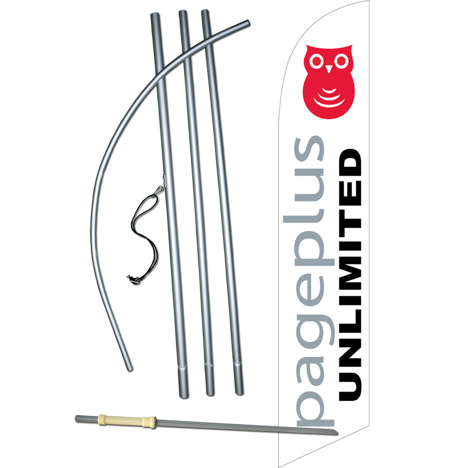 Page Plus Unlimited Complete Swooper Flag Bundle