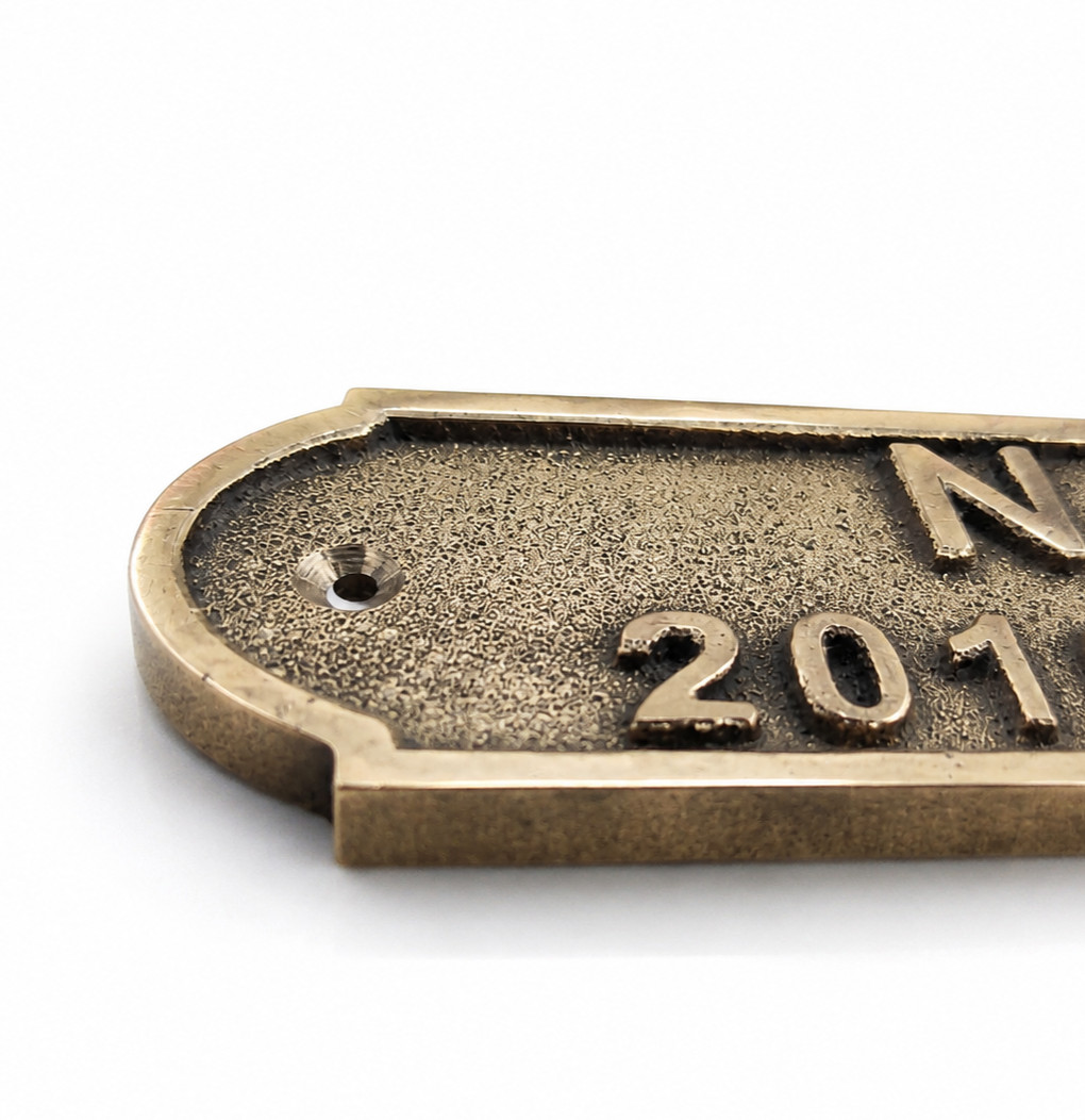 Personalized Brass Name Plate for Door – Custom Engraved Sign