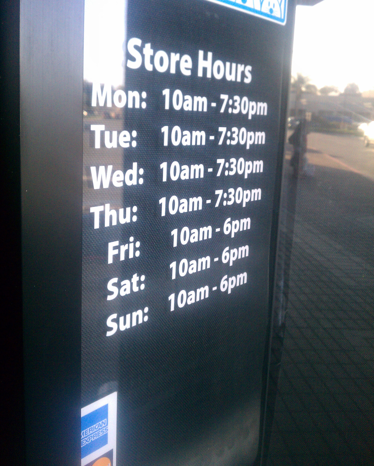 Business Custom Window Door Glass Store Hours Vinyl Decal Sign Sticker