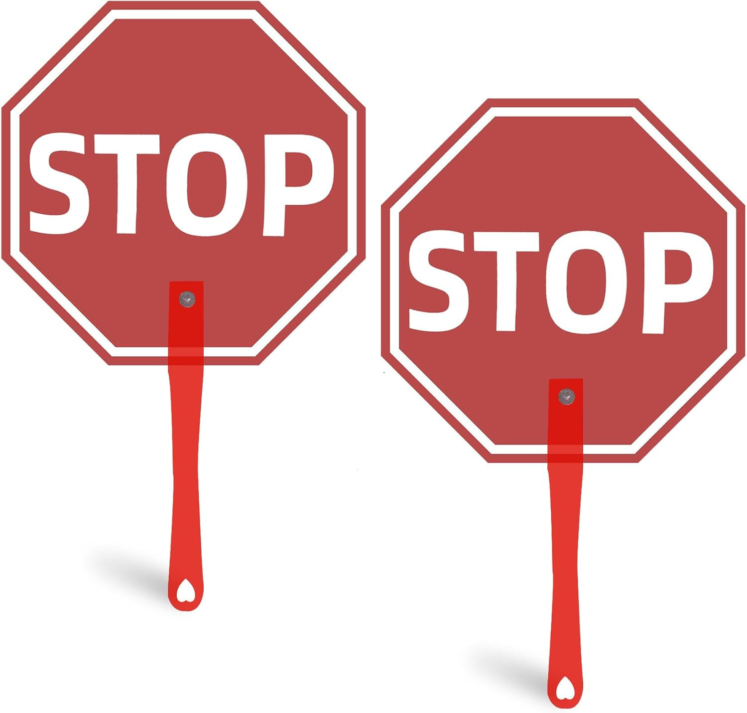 Mini Handheld Plastic Stop Signs for Classroom (2) | Interaction Teacher Supp…