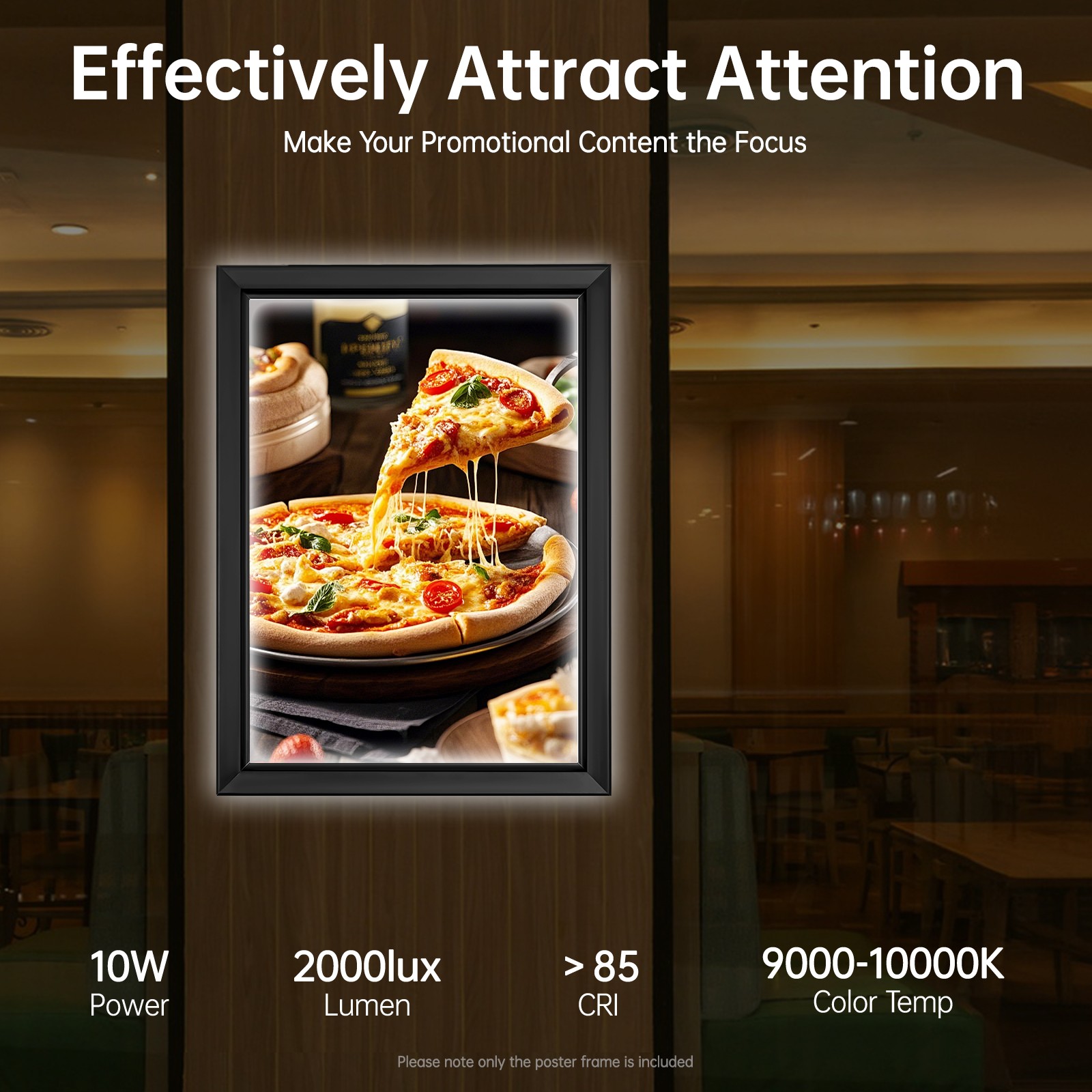 LED Light Box Restaurant Supermarket Movie Poster Display Frame Menu Sign Board