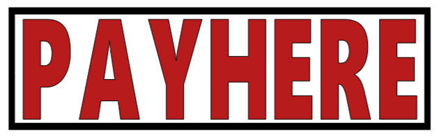 Custom Pay Here Sticker Business Sign