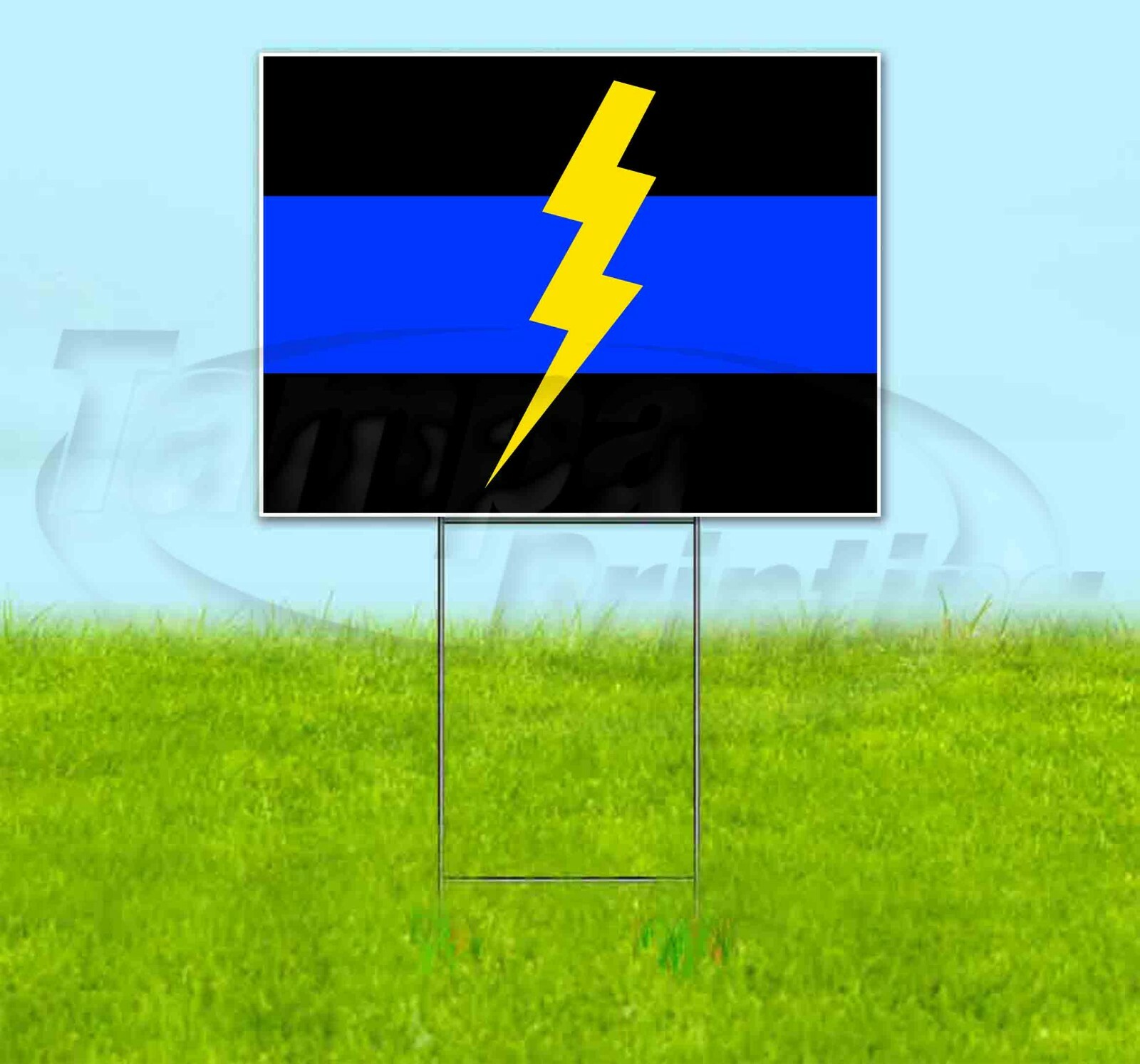 WE SUPPORT SWAT 18×24 Yard Sign Corrugated Plastic Bandit Lawn USA POLICE