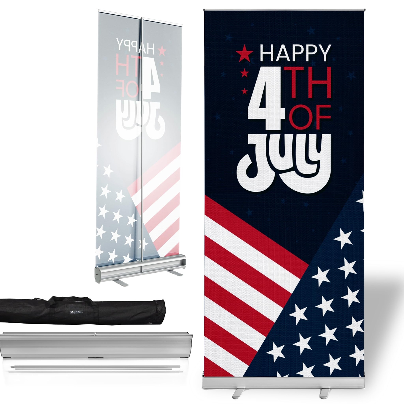 Festivals Sign Retractable Banner Stand | Backdrop Roll-up Banner Stand w/ Cover