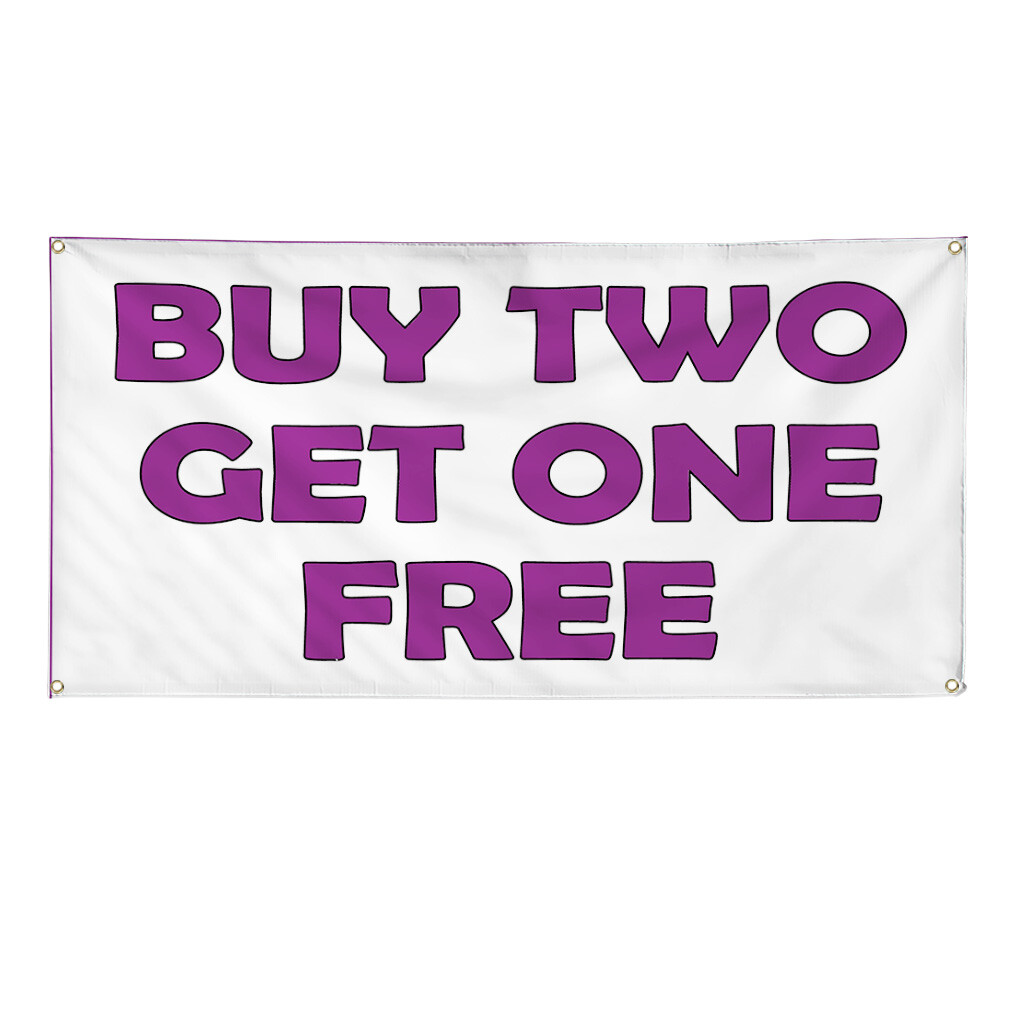 Vinyl Banner Multiple Sizes Buy 2 Get 1 Free Weatherproof Industrial Yard Signs