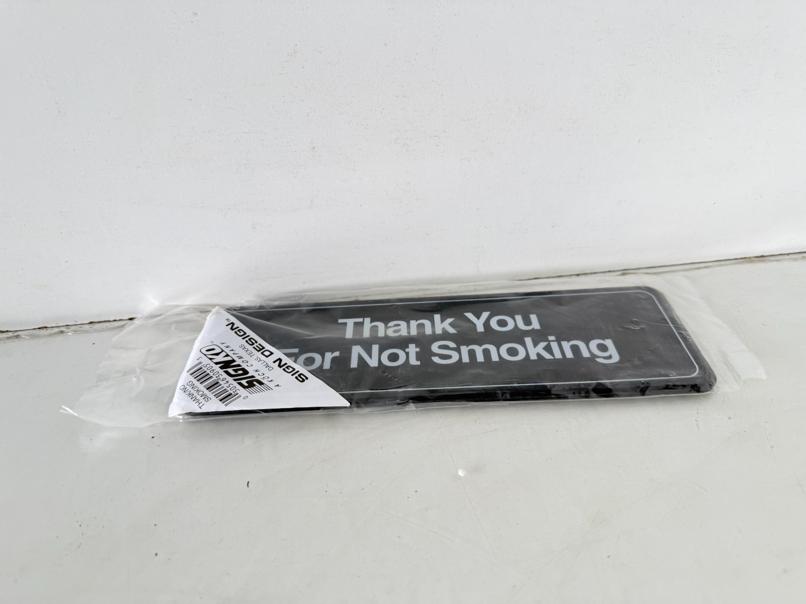 No Smoking “Thank You For Not Smoking” acrylic sign double sided adhesive (home)