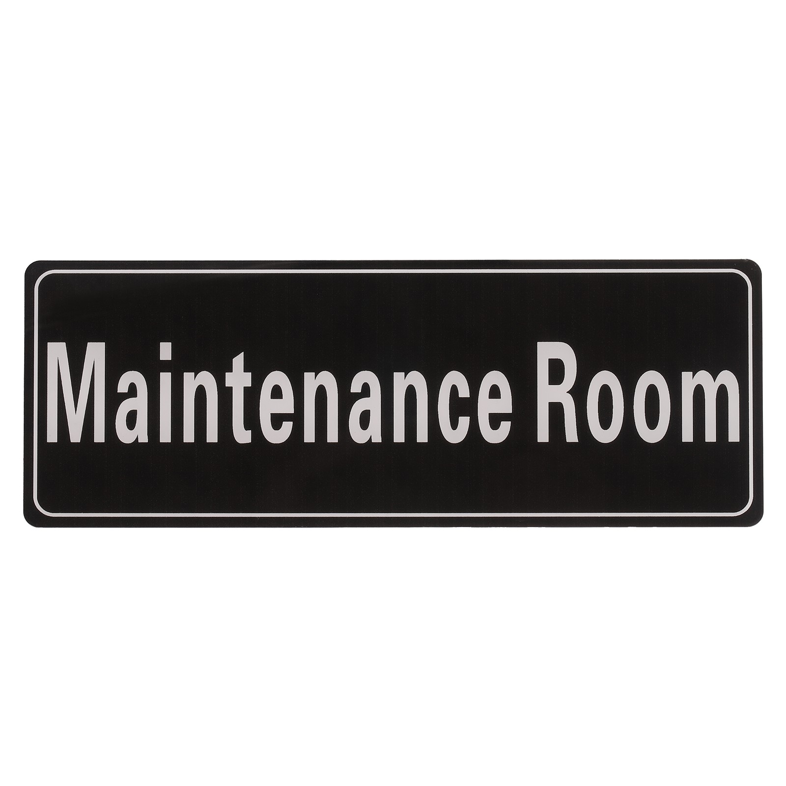 9″x3″ Maintenance Room, 1Pcs Room Door Sign Self-Adhesive, Black with White Text
