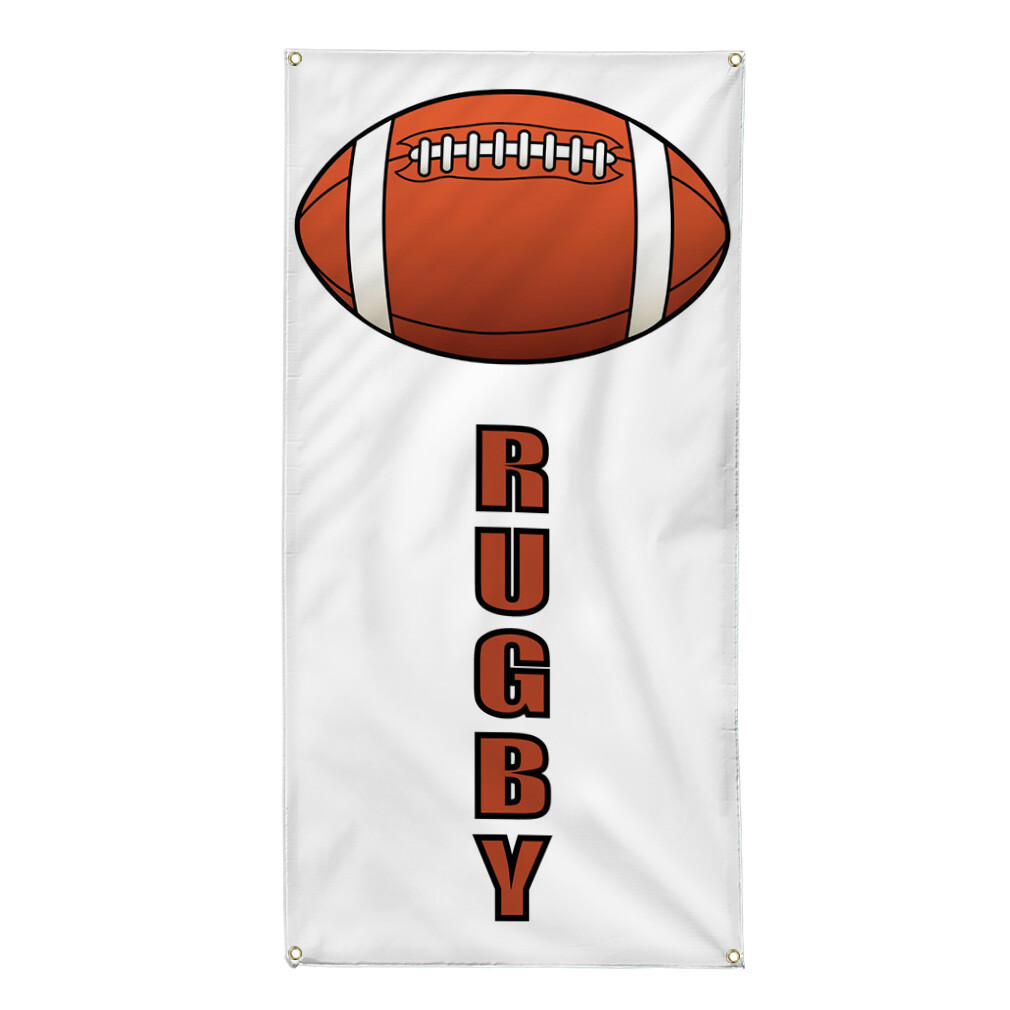 Vertical Vinyl Banner Multiple Sizes Rugby Sports Lifestyle Outdoor