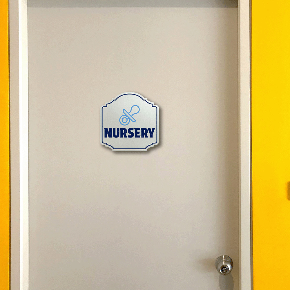 Heritage Plus Nursery Wall or Door Sign | Childcare Signage | Stylish Design