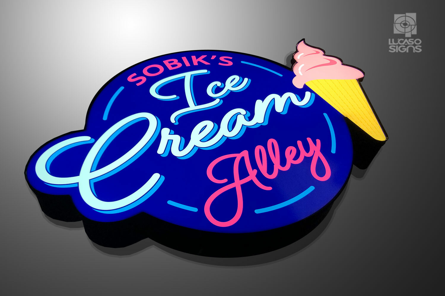 Custom LED Business Signs Channel Letters – LED Signs Regular Front Translucent