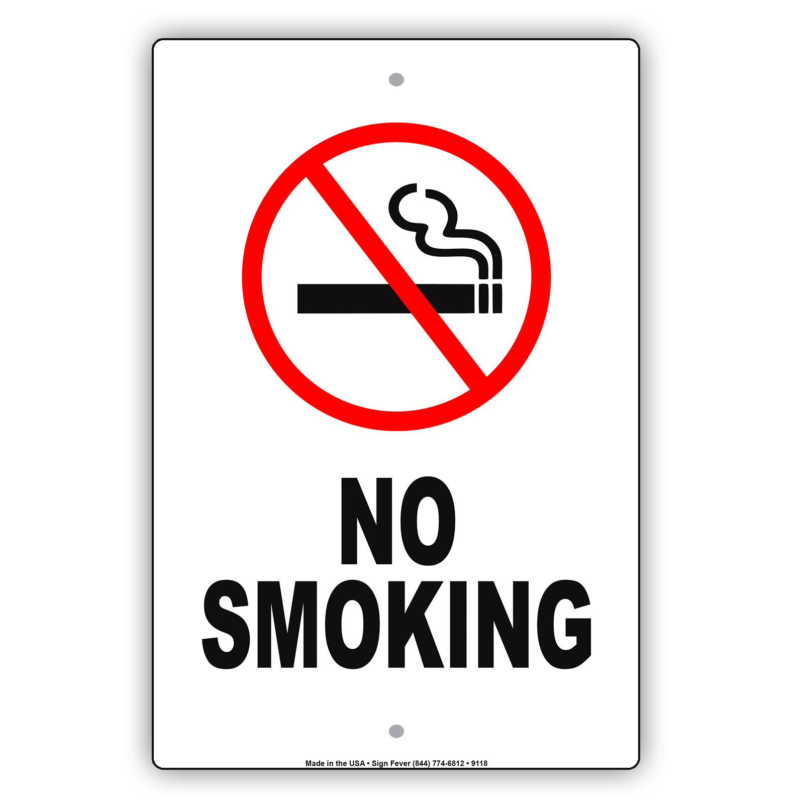 No Smoking Vaping Cigarettes Cigar Wall Art Decor Novelty Aluminum Metal Sign