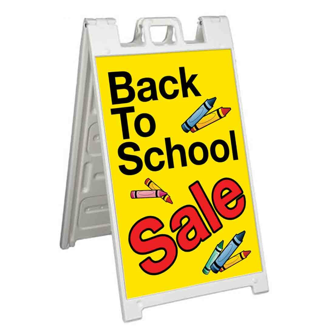 BACK TO SCHOOL SALE Signicade 24×36 Aframe Sidewalk Sign Banner Decal
