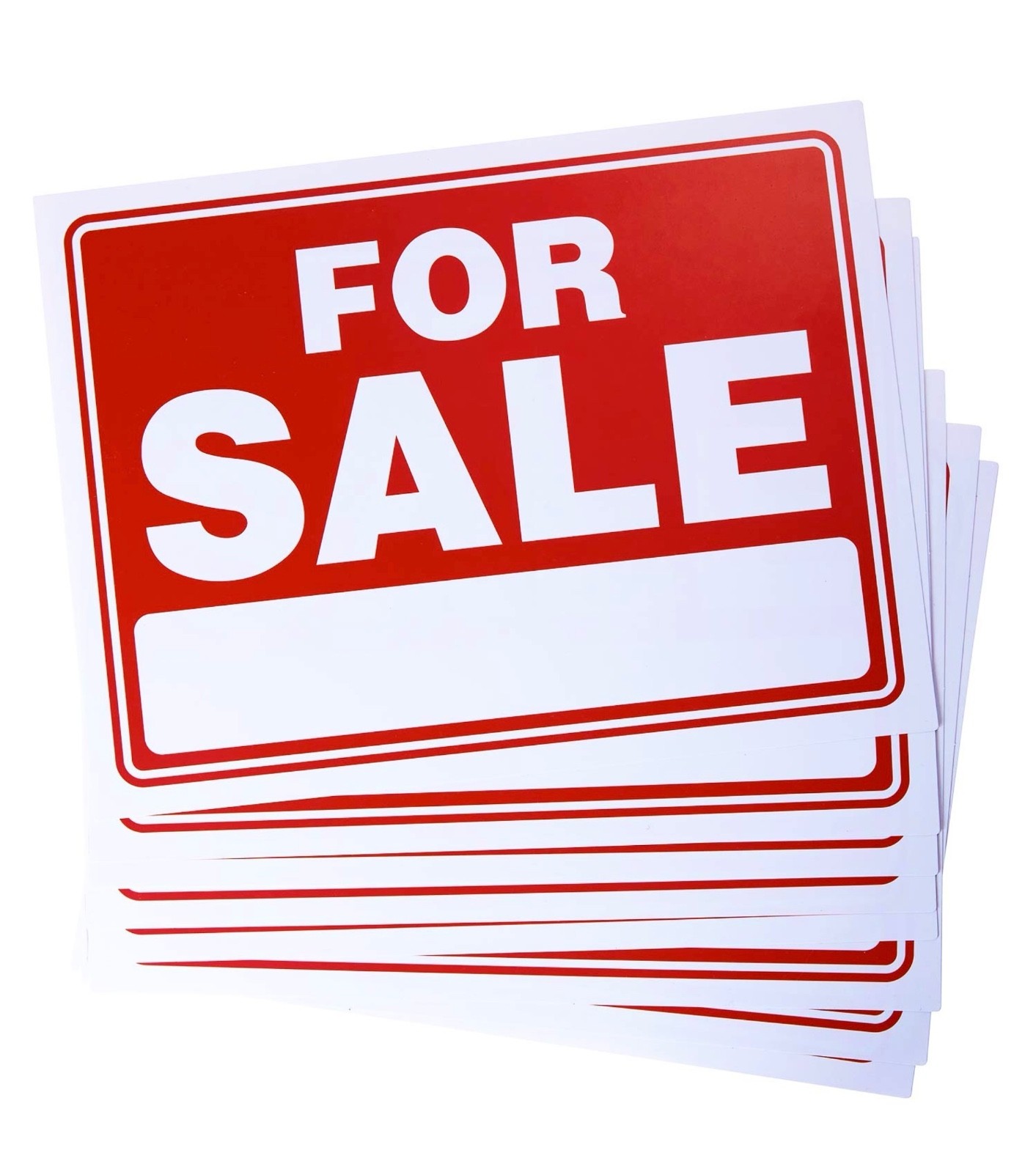 For Sale Sign 9 x 12” for Car Sale/Yard Sale/Garage Sale/Retail Business 8 Pack