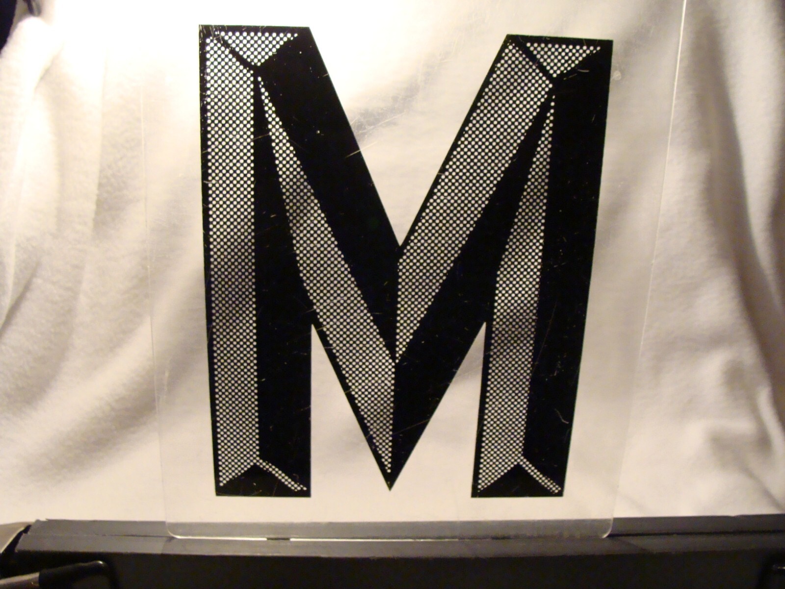 E-Z Change 8″ Marquee Sign Letter 3-D Style Letter “M” Used