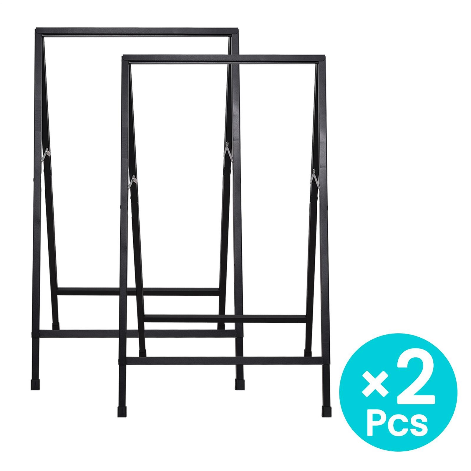 2pcs A-Frame Sidewalk Sign 24×36 in, Portable Double-Sided Sandwich Board