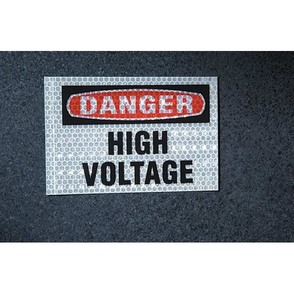Brady 21001Ls Danger Label, Electrical Hazard, Pk8, 21001Ls