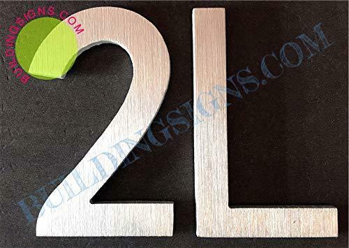 Apartment Number 2L Sign (Brush Silver,, Rust Free, 2.75 inch)….–REF24-1027