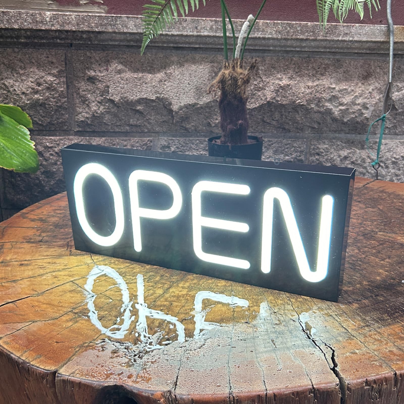 NOVVAOGO LED Outdoor Waterproof Open Sign 19.7″x8″ with Power Adapter