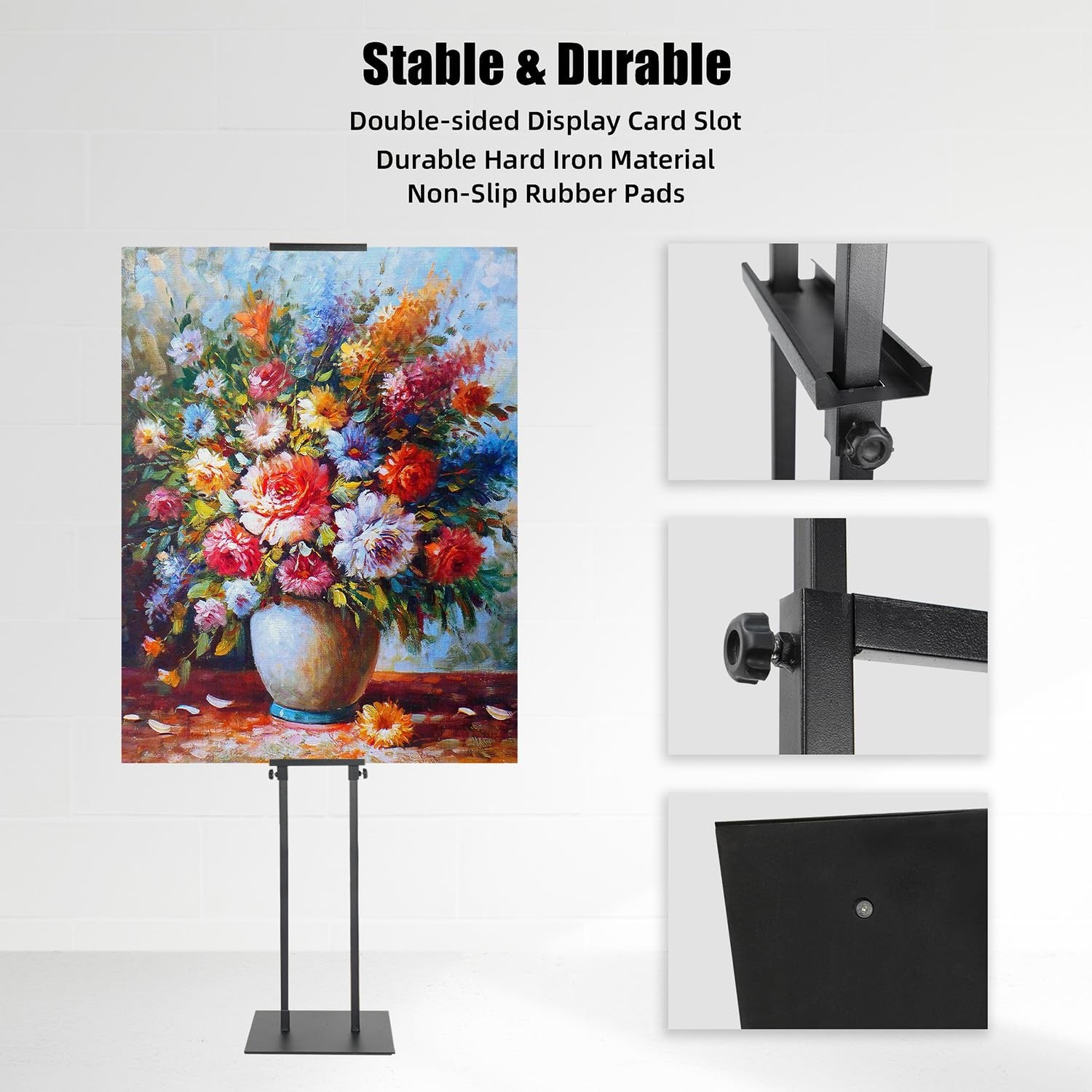 Poster Board Stand for Display, Heavy Duty Floor Sign Holder for Foam Board |…
