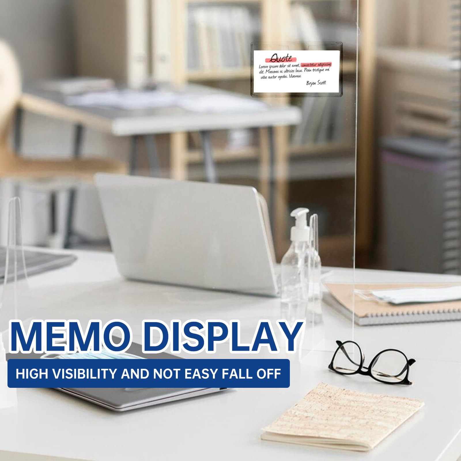 DLUGOPIS 6 Pcs Car Business Card Holder Display Parking Pass Clear