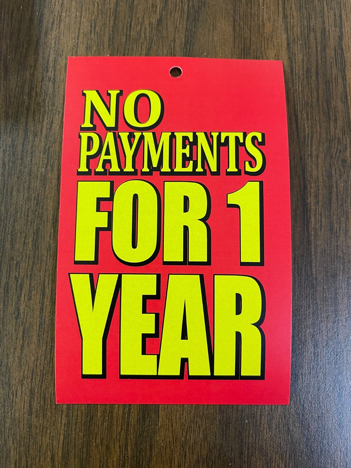 No Payments FOR 1 YEAR Price tags for Retail with hole -3.5″w x 5″H- 75 pieces