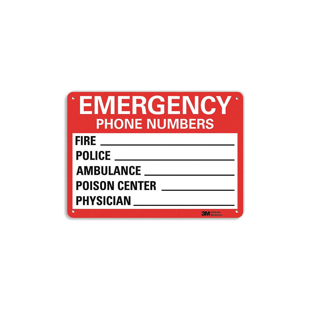 LYLE U7-1114-RA_10X7 Safety Sign,7 in x 10 in,Aluminum 34RJ49