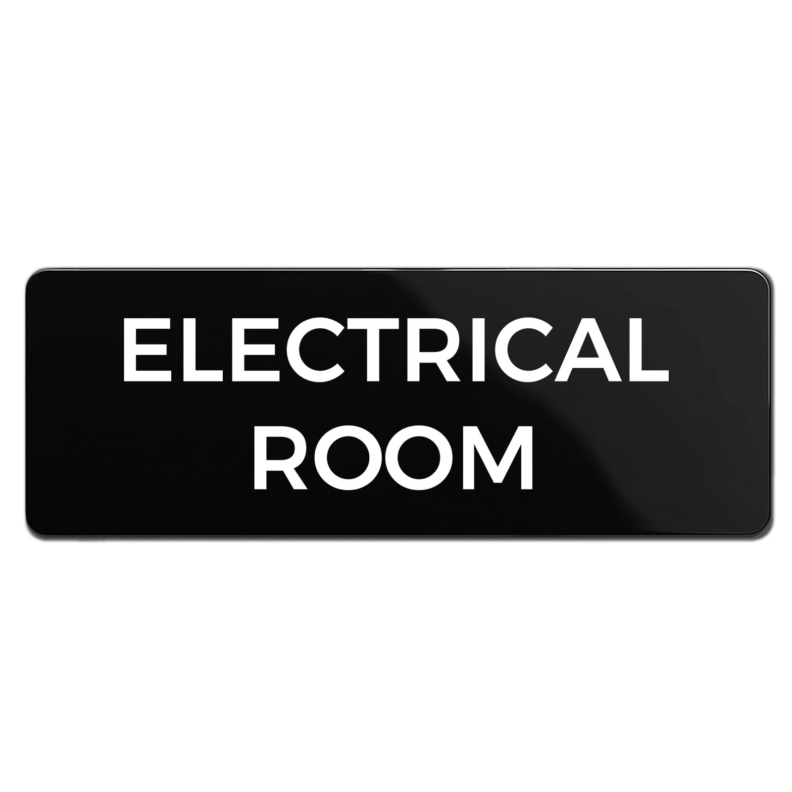 Electrical Room Sign, Durable ABS Plastic with Full Adhesive Backing, Sign fo…