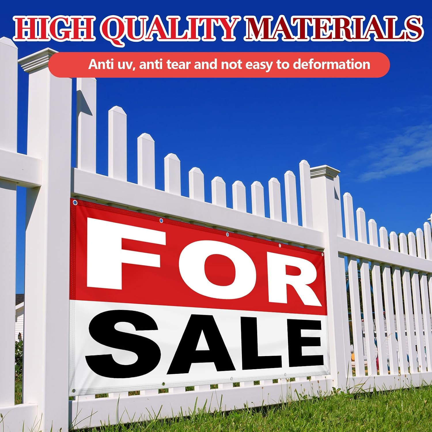3X8 Ft for Sale Fabric Store Sale Sign Reusable Large Advertising Banner with Me